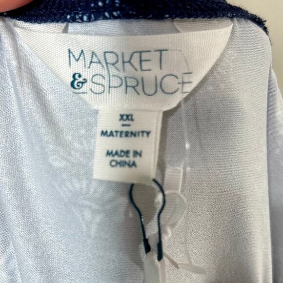 NWT Market & Spruce Alisha Blue Maternity Tank Dress Size XXL - Picture 8 of 9